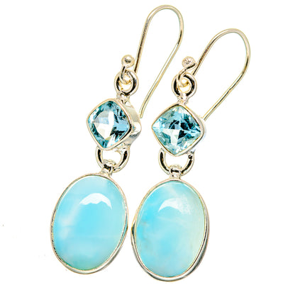 Larimar Earrings handcrafted by Ana Silver Co - EARR422357