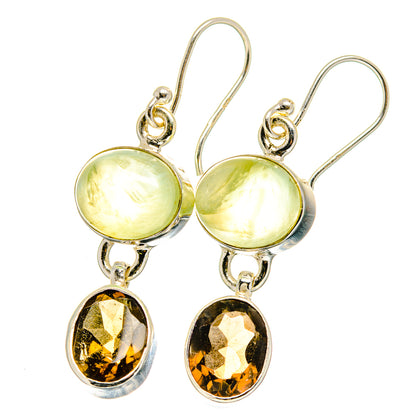 Prehnite Earrings handcrafted by Ana Silver Co - EARR422358