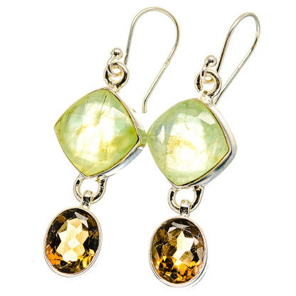 Prehnite Earrings handcrafted by Ana Silver Co - EARR422366