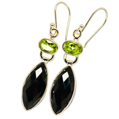 Black Onyx Earrings handcrafted by Ana Silver Co - EARR422367