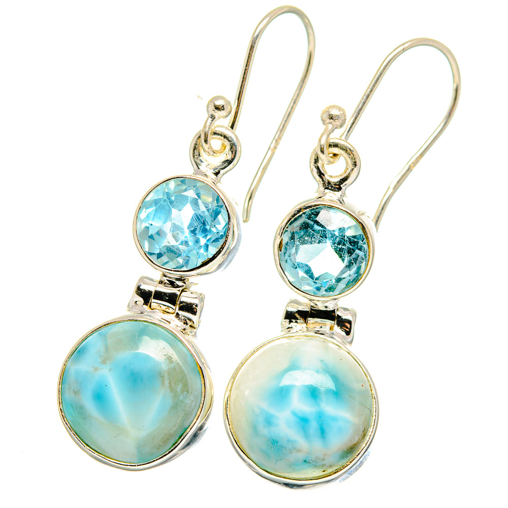 Larimar Earrings handcrafted by Ana Silver Co - EARR422369