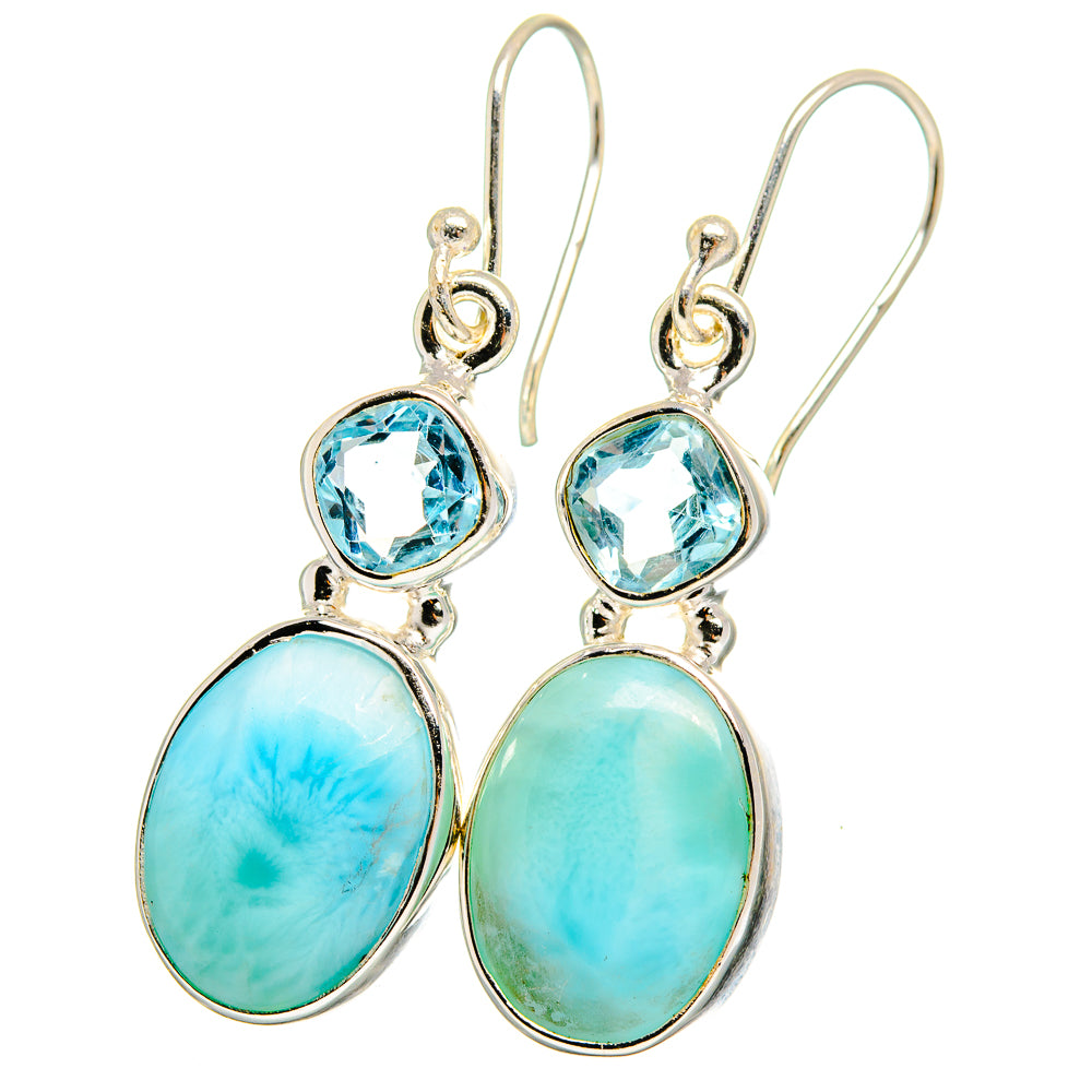 Larimar Earrings handcrafted by Ana Silver Co - EARR422380