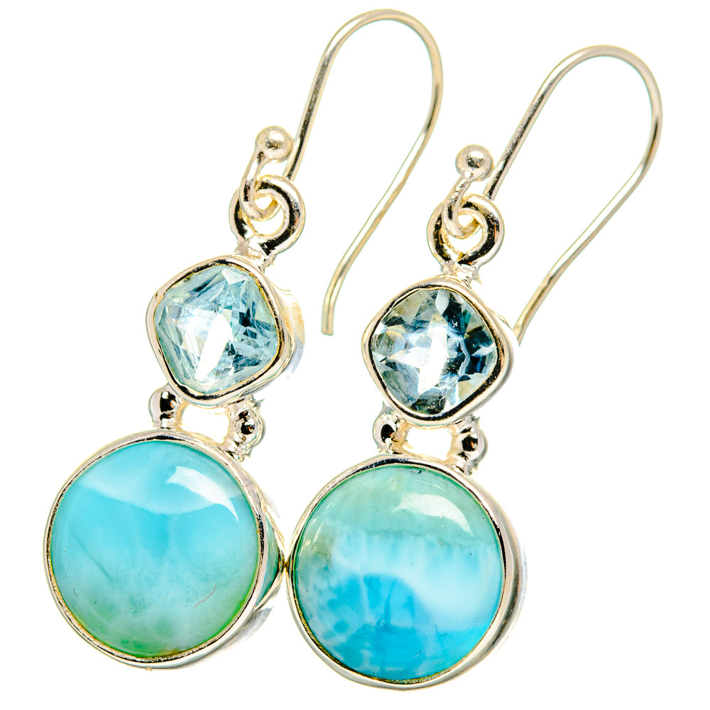 Larimar Earrings handcrafted by Ana Silver Co - EARR422384