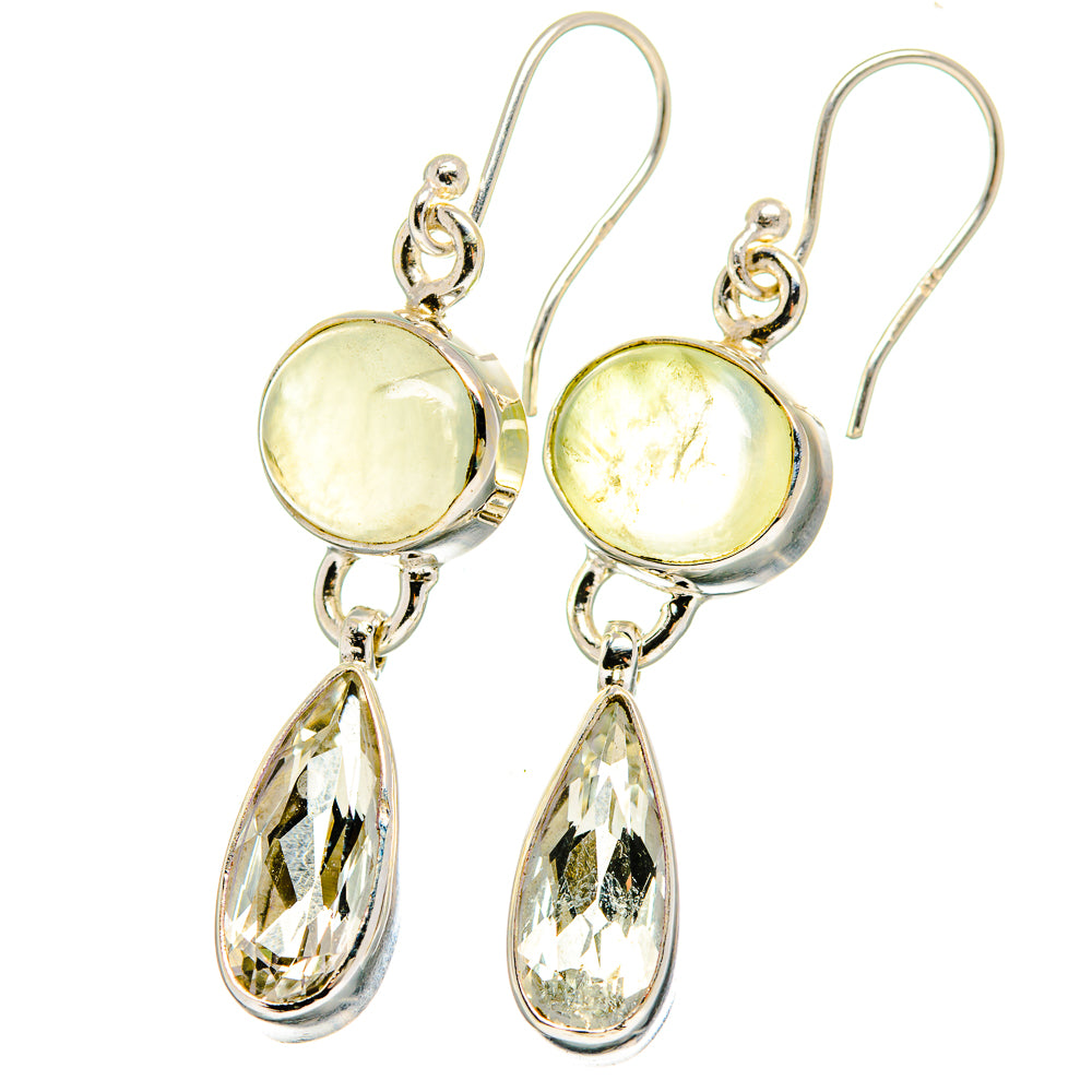 Prehnite Earrings handcrafted by Ana Silver Co - EARR422387