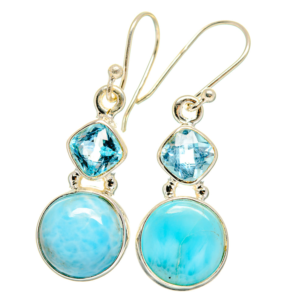Larimar Earrings handcrafted by Ana Silver Co - EARR422389