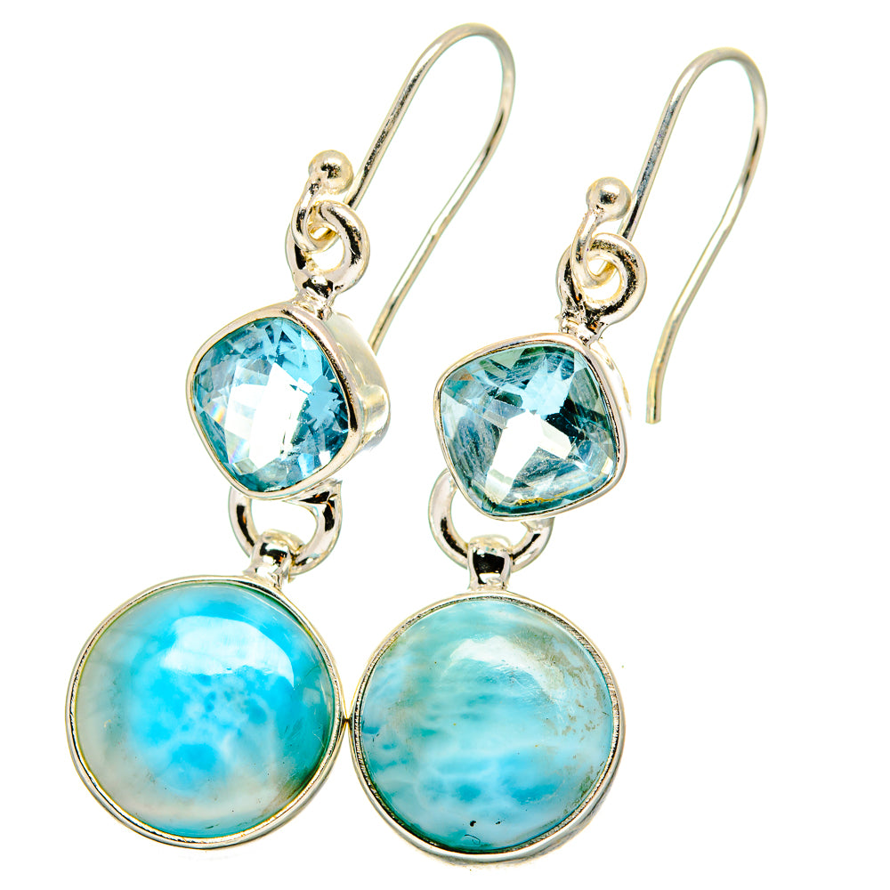 Larimar Earrings handcrafted by Ana Silver Co - EARR422395