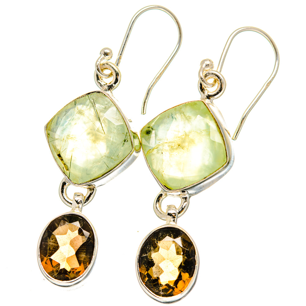 Prehnite Earrings handcrafted by Ana Silver Co - EARR422401
