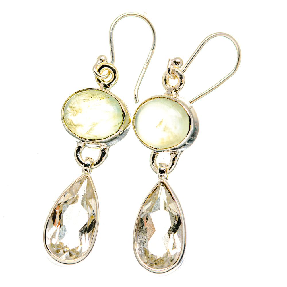 Prehnite Earrings handcrafted by Ana Silver Co - EARR422406