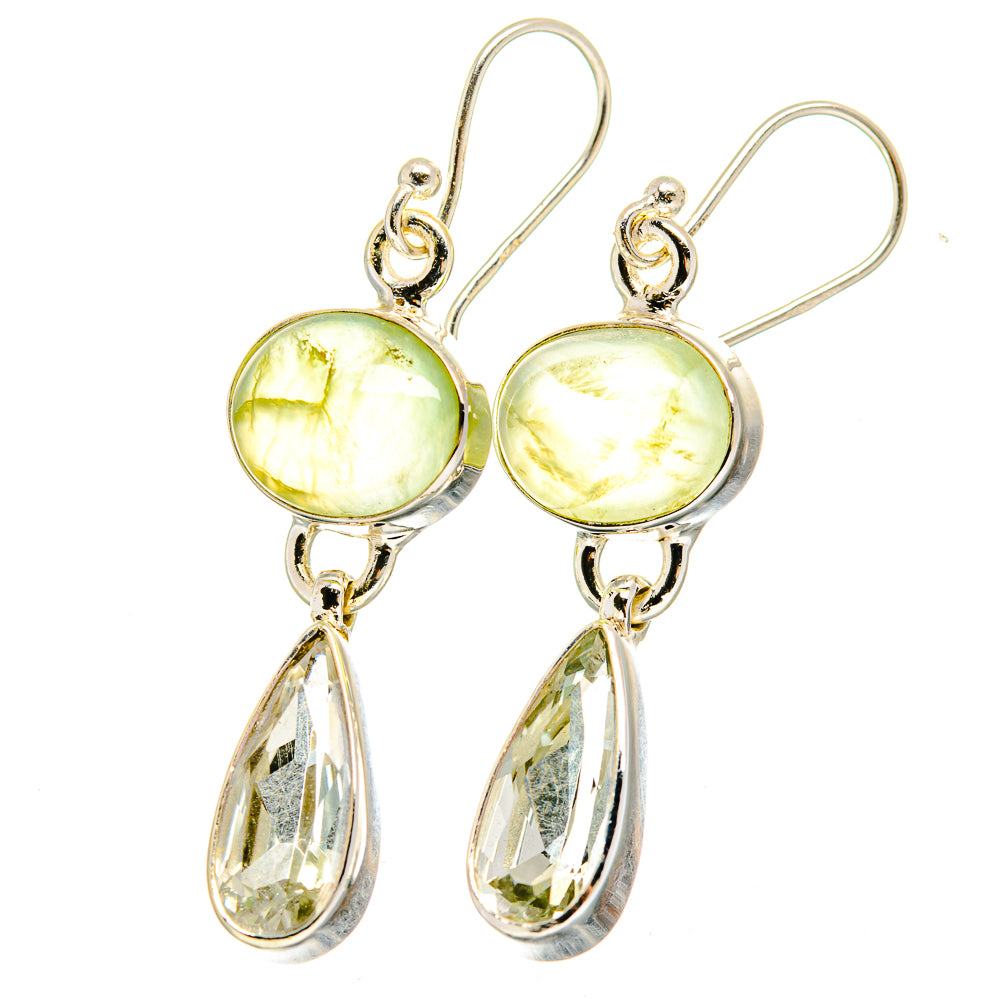 Prehnite Earrings handcrafted by Ana Silver Co - EARR422409