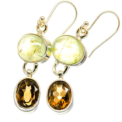 Prehnite Earrings handcrafted by Ana Silver Co - EARR422411