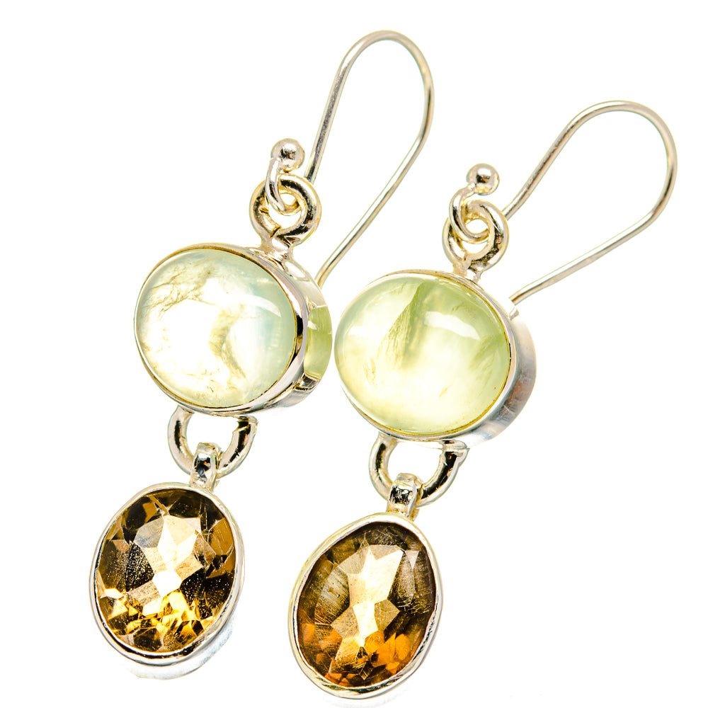 Prehnite Earrings handcrafted by Ana Silver Co - EARR422425