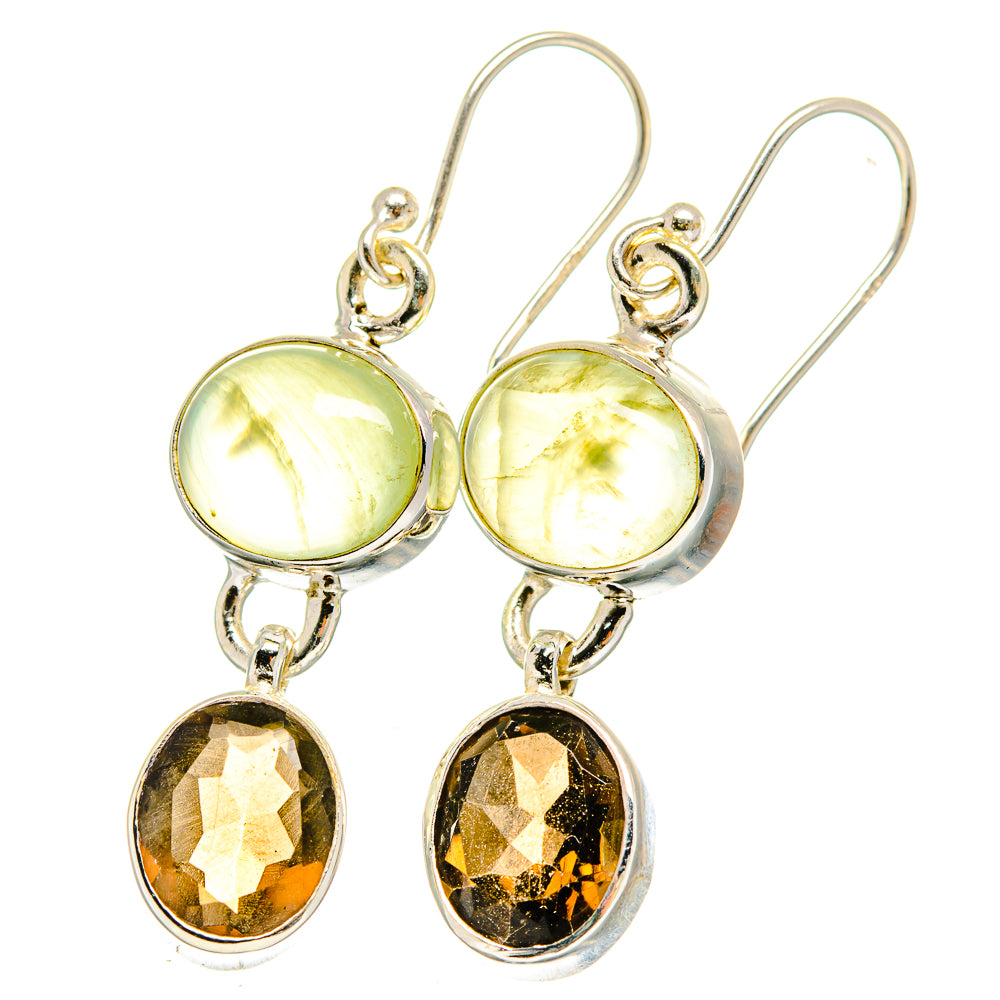 Prehnite Earrings handcrafted by Ana Silver Co - EARR422433
