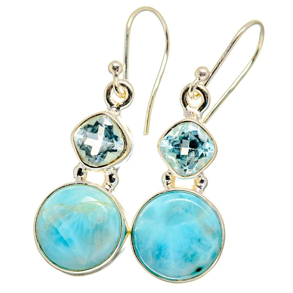 Larimar Earrings handcrafted by Ana Silver Co - EARR422445