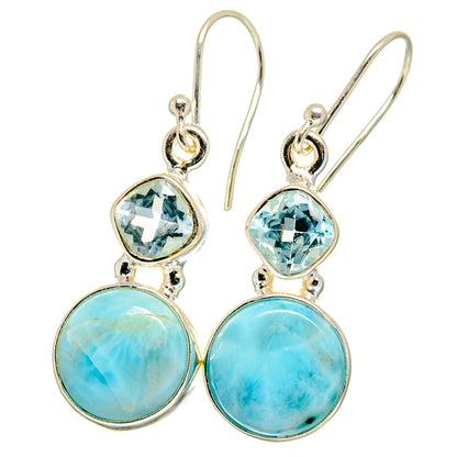 Larimar Earrings handcrafted by Ana Silver Co - EARR422445