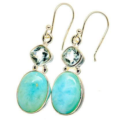Larimar Earrings handcrafted by Ana Silver Co - EARR422472