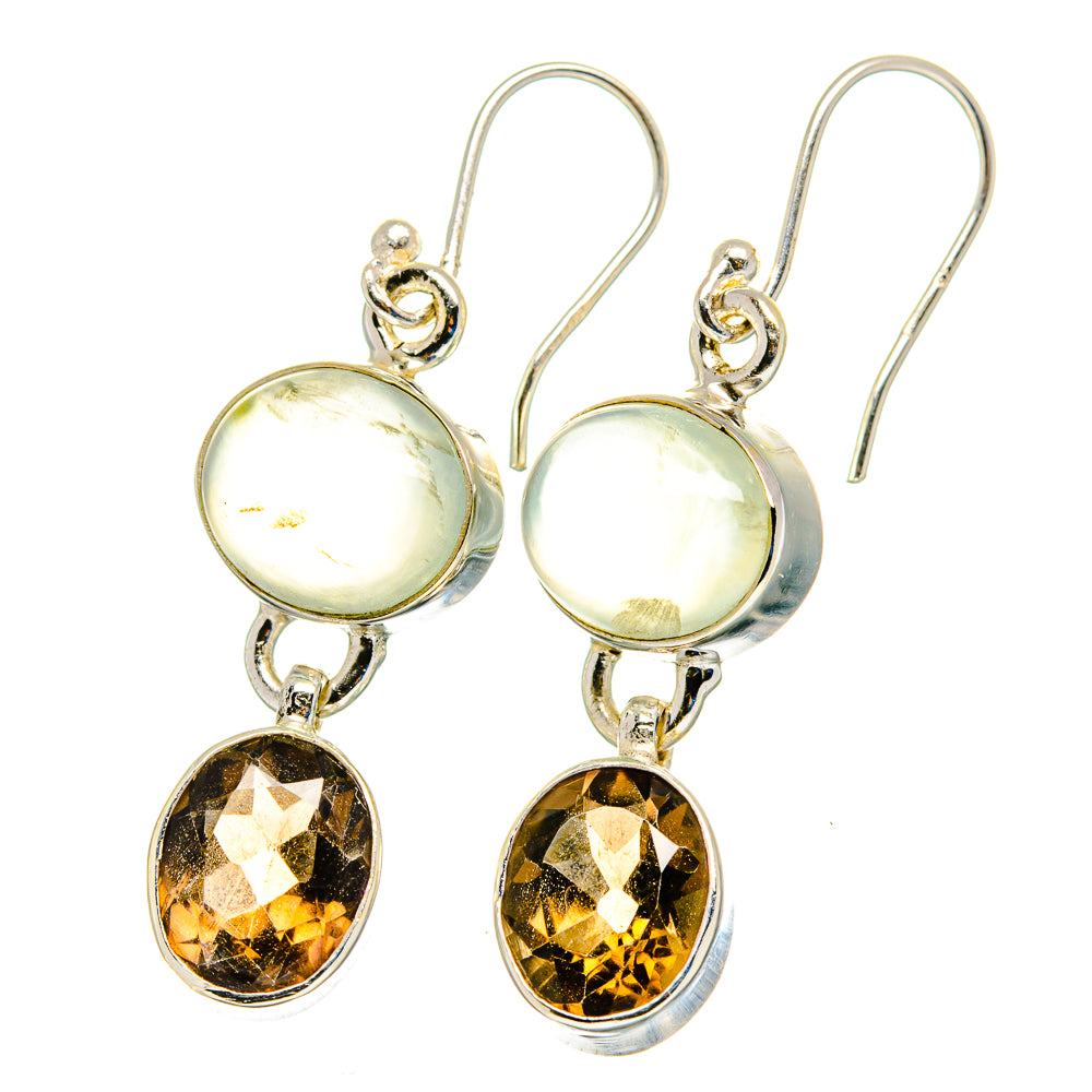 Prehnite Earrings handcrafted by Ana Silver Co - EARR422474