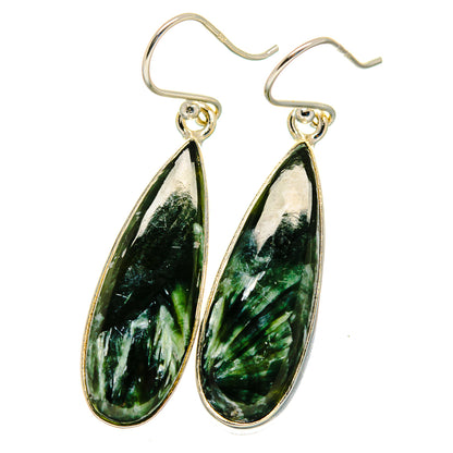 Seraphinite Earrings handcrafted by Ana Silver Co - EARR422477