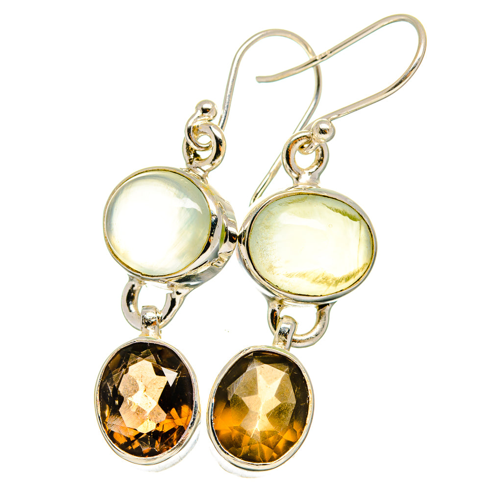 Prehnite Earrings handcrafted by Ana Silver Co - EARR422499