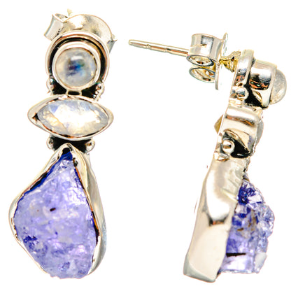 Tanzanite Earrings handcrafted by Ana Silver Co - EARR422515