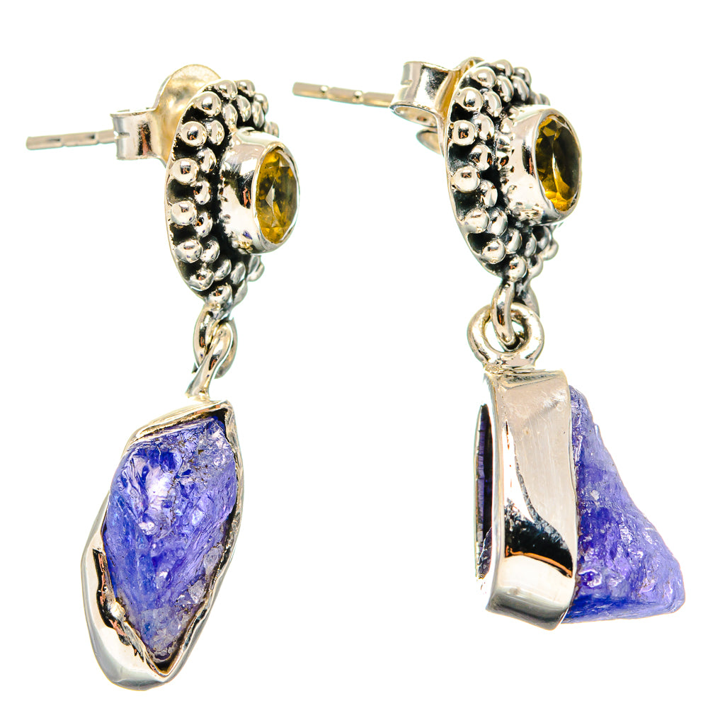 Tanzanite Earrings handcrafted by Ana Silver Co - EARR422517