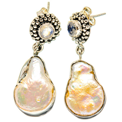 Mother Of Pearl Earrings handcrafted by Ana Silver Co - EARR422521
