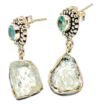 Aquamarine Earrings handcrafted by Ana Silver Co - EARR422534