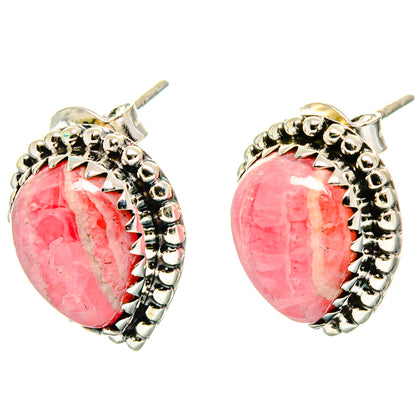Rhodochrosite Earrings handcrafted by Ana Silver Co - EARR422543