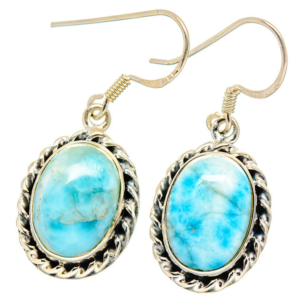Larimar Earrings handcrafted by Ana Silver Co - EARR422544