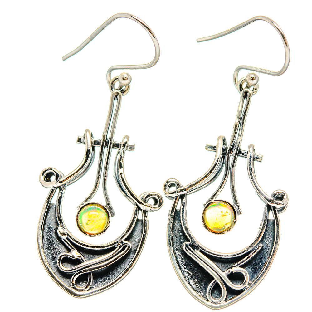 Ethiopian Opal Earrings handcrafted by Ana Silver Co - EARR422545
