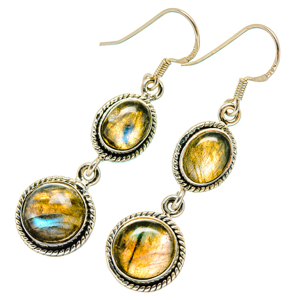 Labradorite Earrings handcrafted by Ana Silver Co - EARR422550