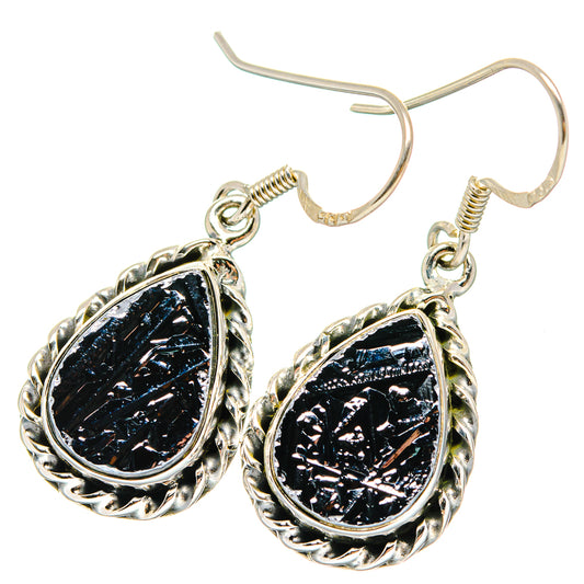Shungite Earrings handcrafted by Ana Silver Co - EARR422553