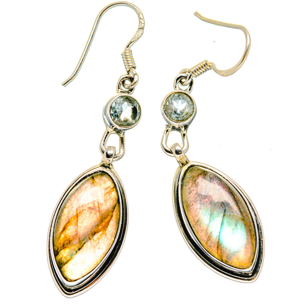 Labradorite Earrings handcrafted by Ana Silver Co - EARR422558