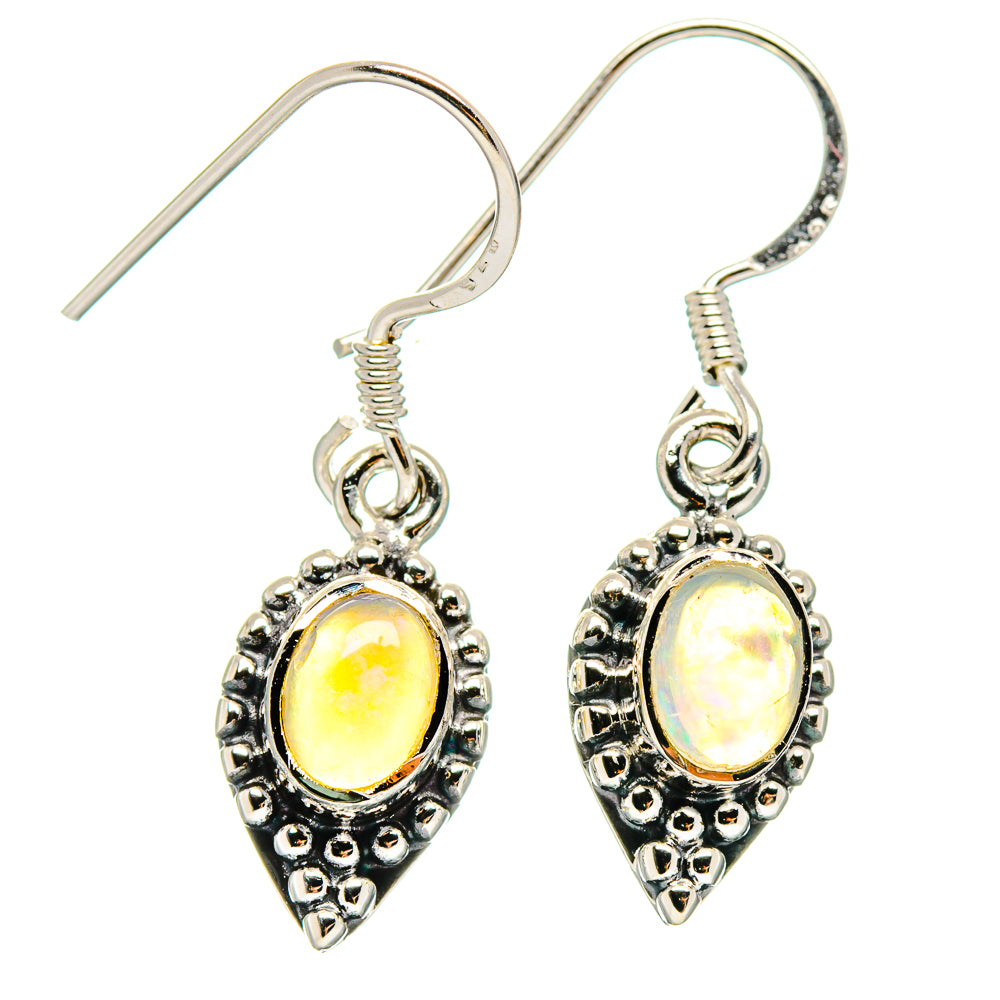 Ethiopian Opal Earrings handcrafted by Ana Silver Co - EARR422580