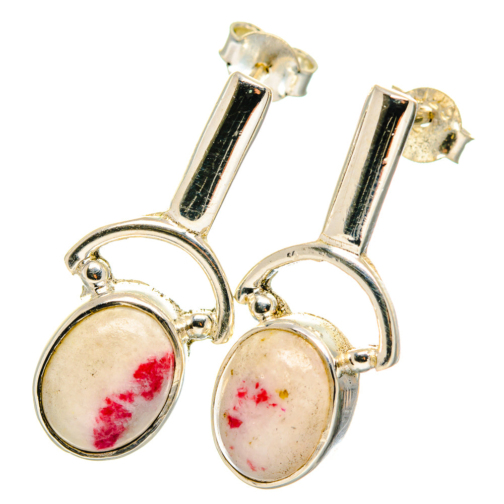 Thulite Earrings handcrafted by Ana Silver Co - EARR422592