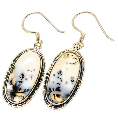 Dendritic Opal Earrings handcrafted by Ana Silver Co - EARR422593