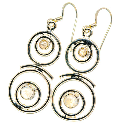 Rainbow Moonstone Earrings handcrafted by Ana Silver Co - EARR422603