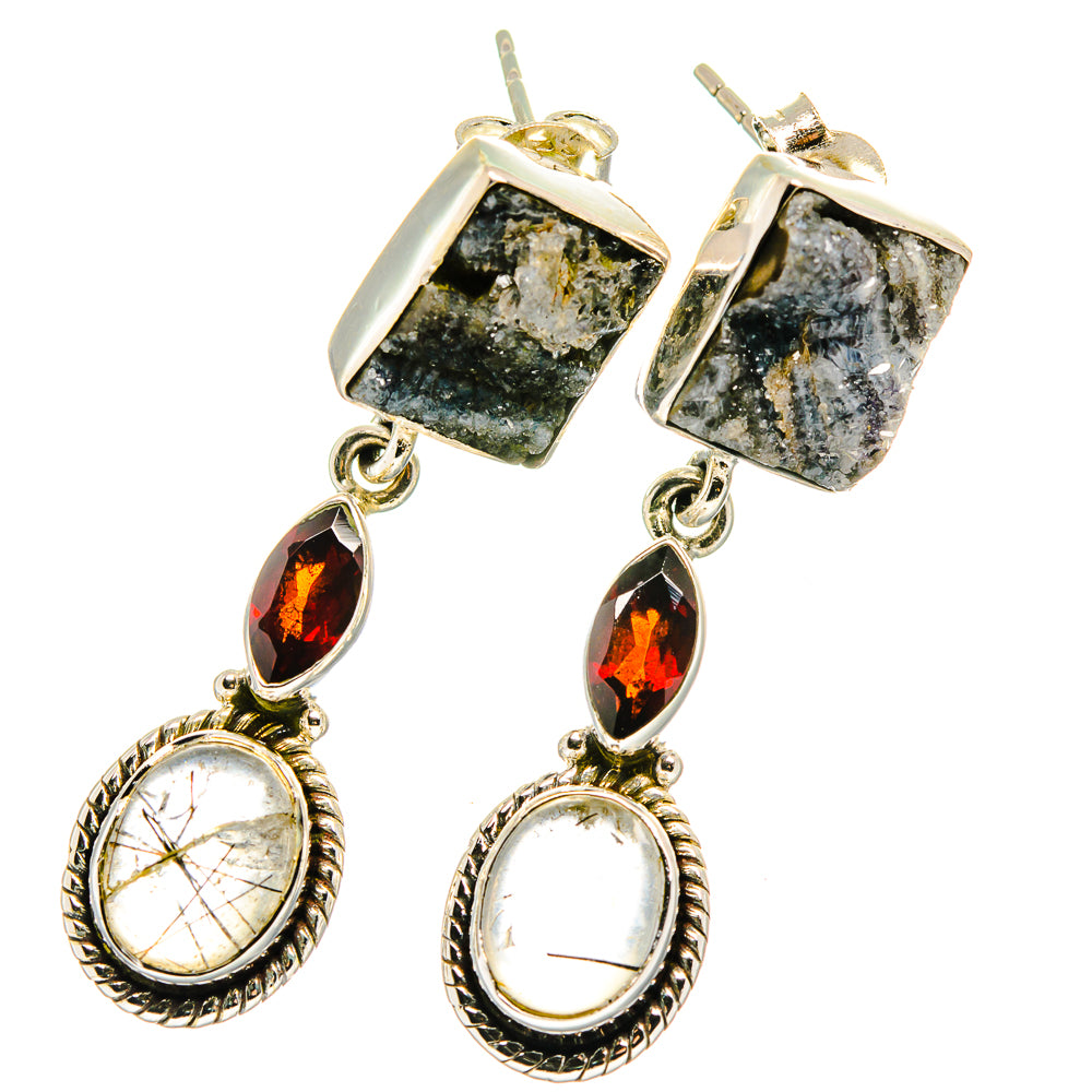 Desert Druzy Earrings handcrafted by Ana Silver Co - EARR422605