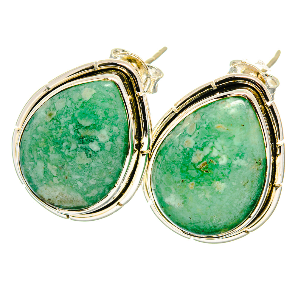 Amazonite Earrings handcrafted by Ana Silver Co - EARR422611