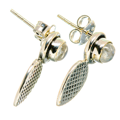 Rainbow Moonstone Earrings handcrafted by Ana Silver Co - EARR422612