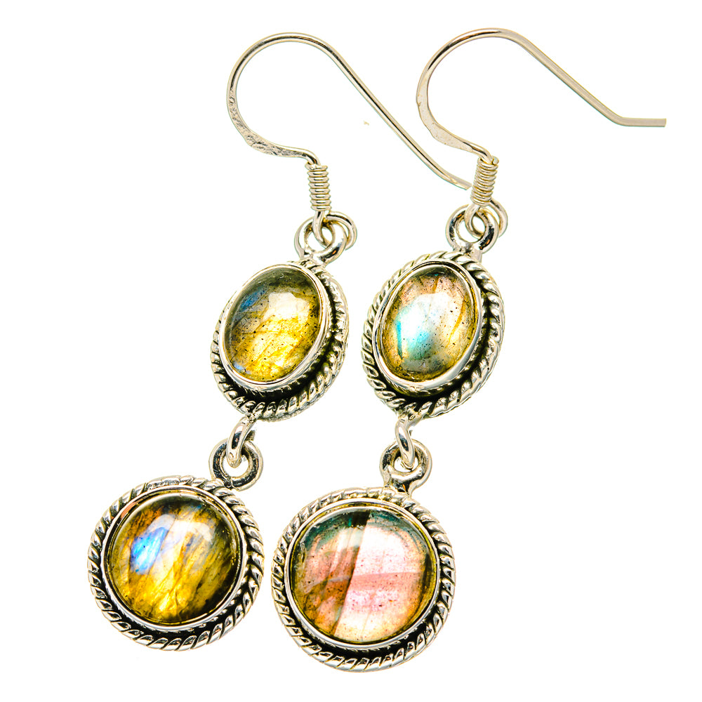 Labradorite Earrings handcrafted by Ana Silver Co - EARR422620