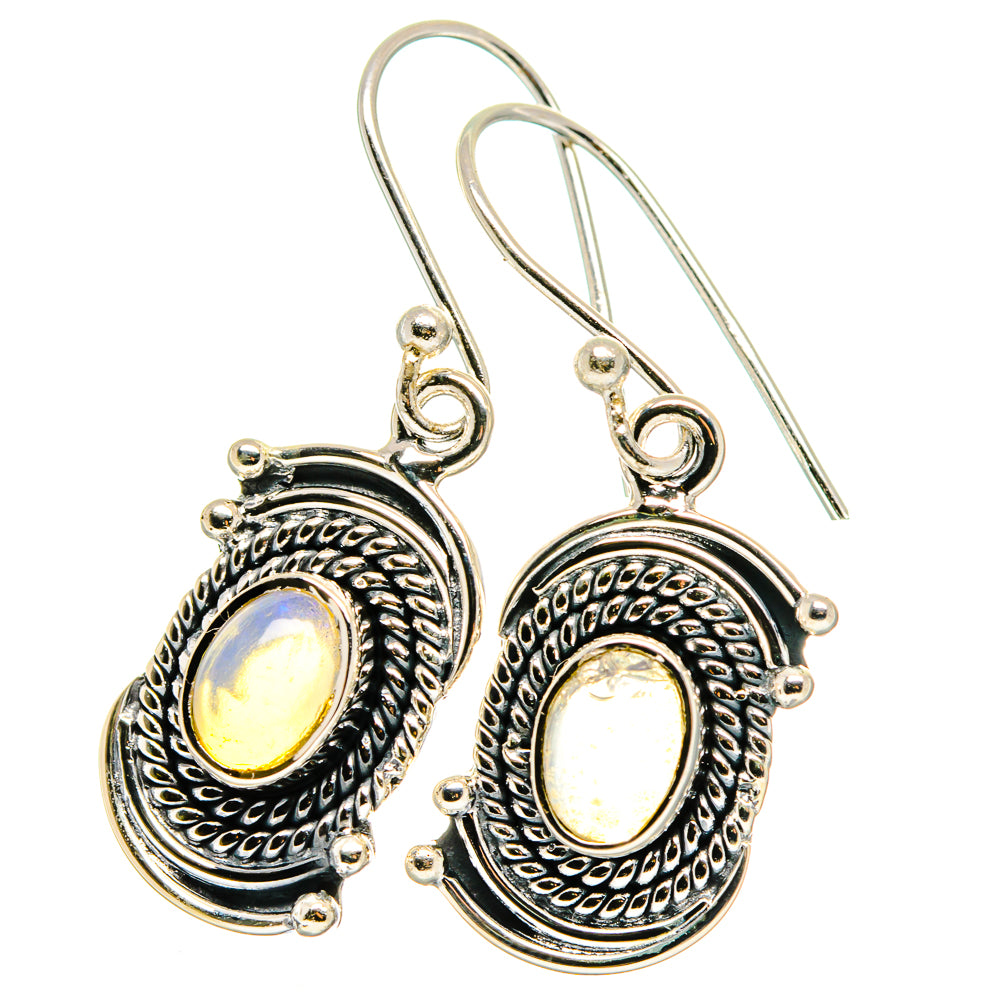 Ethiopian Opal Earrings handcrafted by Ana Silver Co - EARR422624