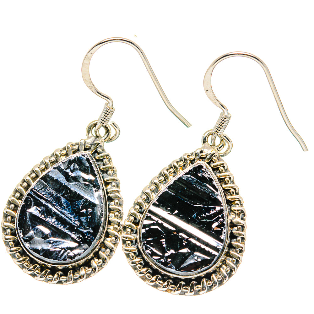 Shungite Earrings handcrafted by Ana Silver Co - EARR422627