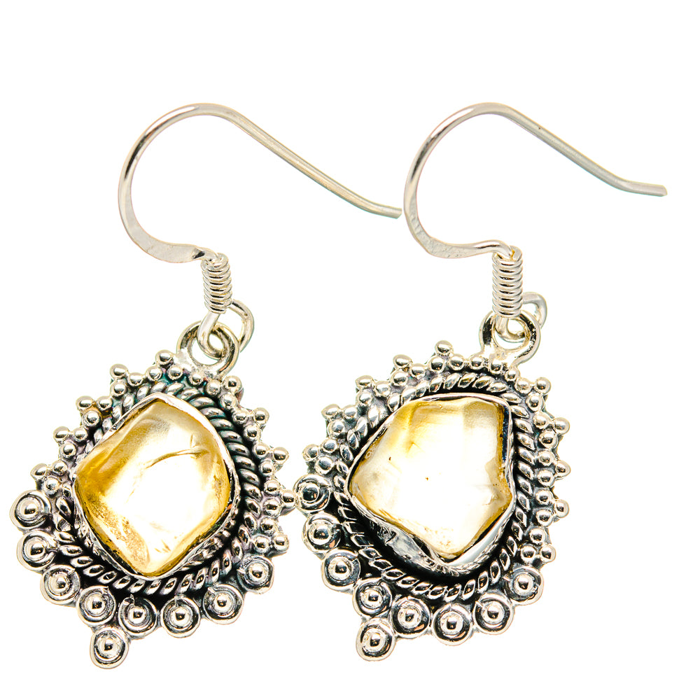 Libyan Glass Earrings handcrafted by Ana Silver Co - EARR422628