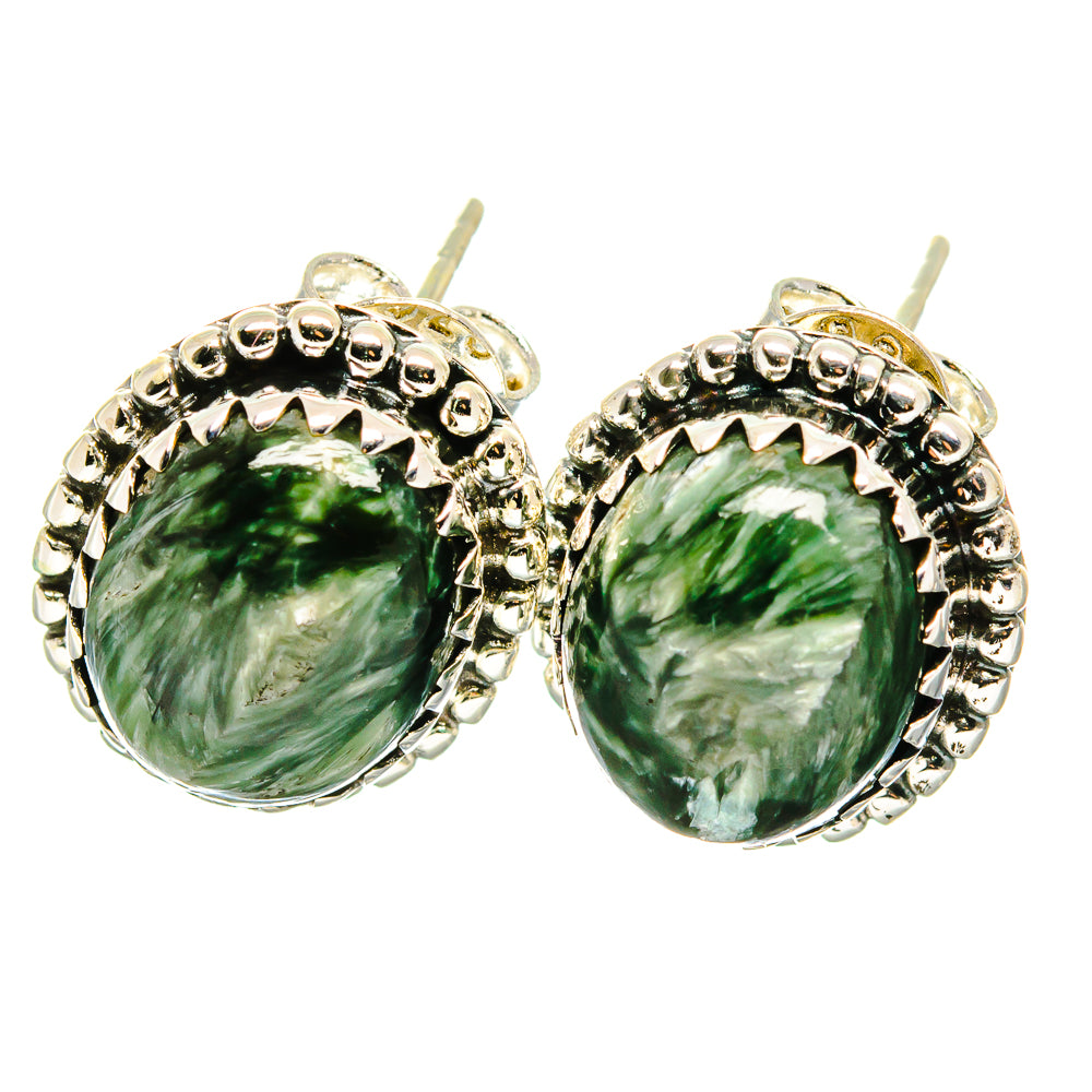 Seraphinite Earrings handcrafted by Ana Silver Co - EARR422630