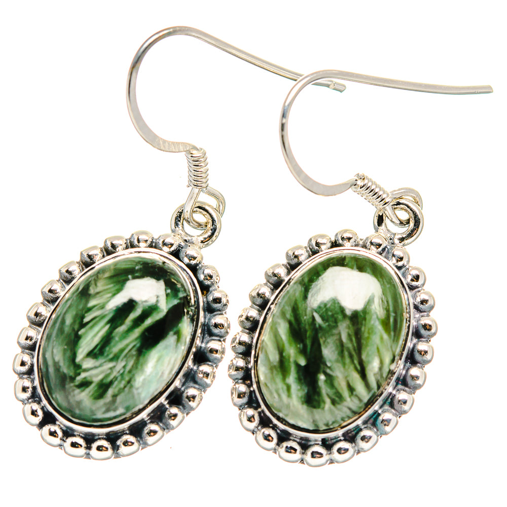 Seraphinite Earrings handcrafted by Ana Silver Co - EARR422634