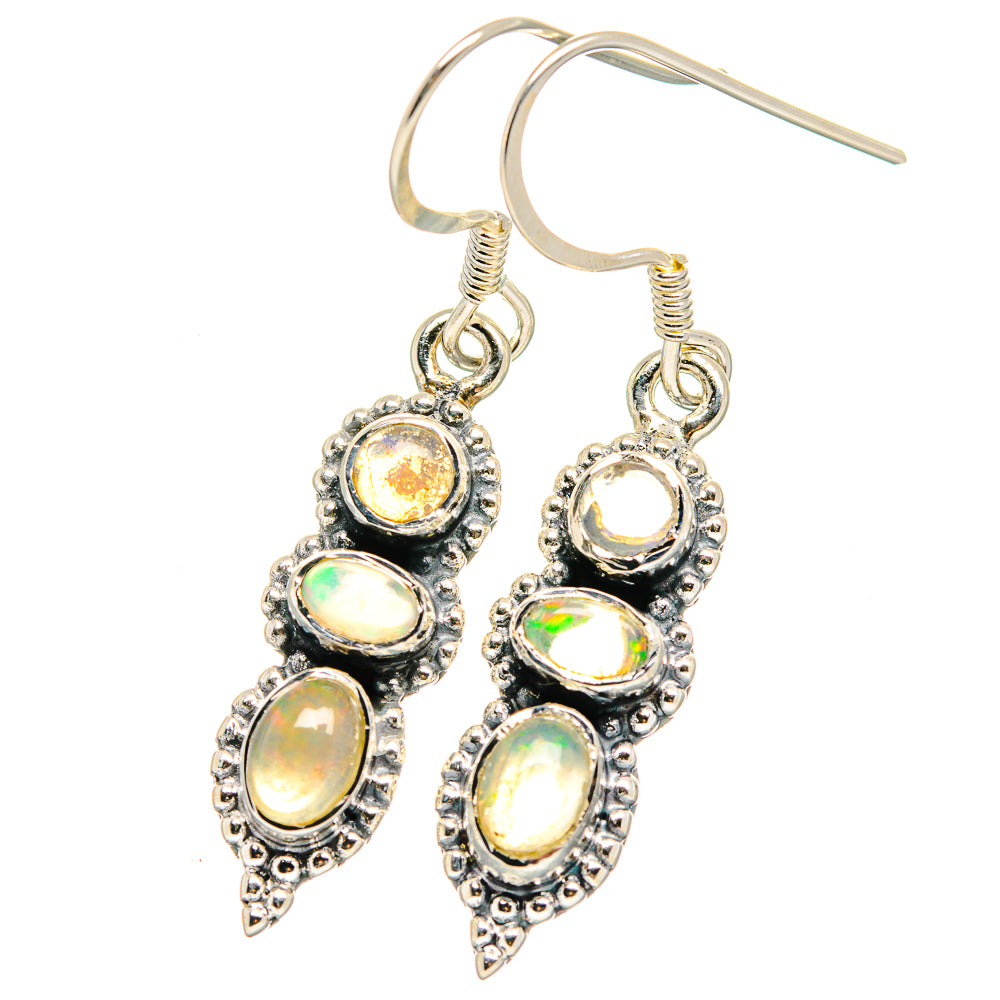Ethiopian Opal Earrings handcrafted by Ana Silver Co - EARR422640