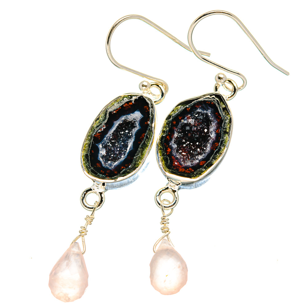 Coconut Geode Druzy Earrings handcrafted by Ana Silver Co - EARR422643
