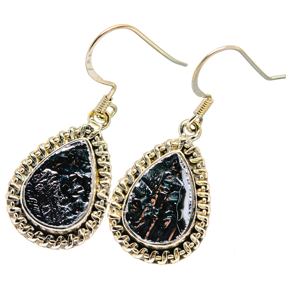 Shungite Earrings handcrafted by Ana Silver Co - EARR422646