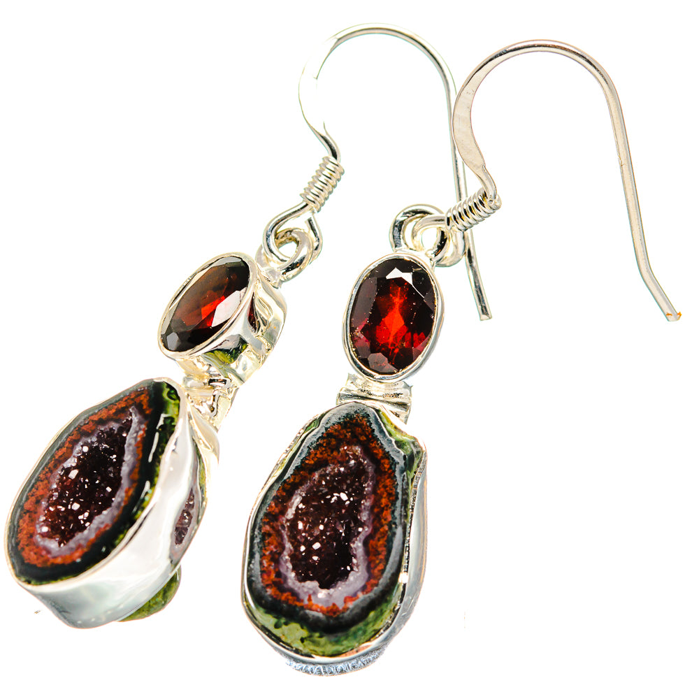 Coconut Geode Druzy Earrings handcrafted by Ana Silver Co - EARR422657