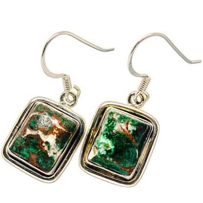 Chrysocolla Earrings handcrafted by Ana Silver Co - EARR422660
